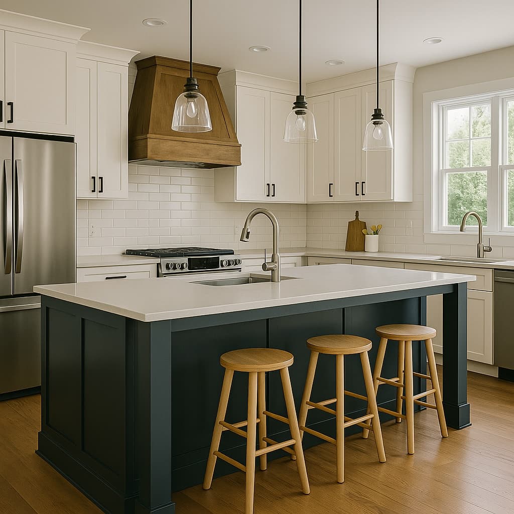 Stylishly remodeled modern kitchen